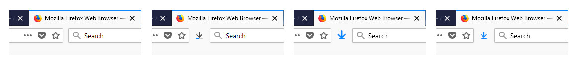 Downloading UI in Firefox 58